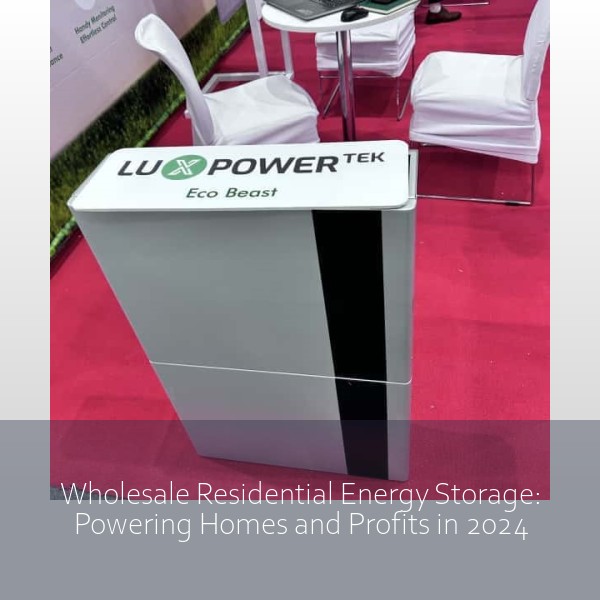Wholesale Residential Energy Storage: Powering Homes and Profits in 2024